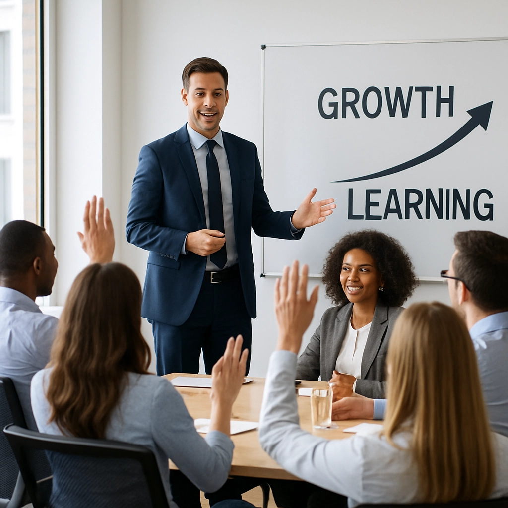Team member receiving training on production floor